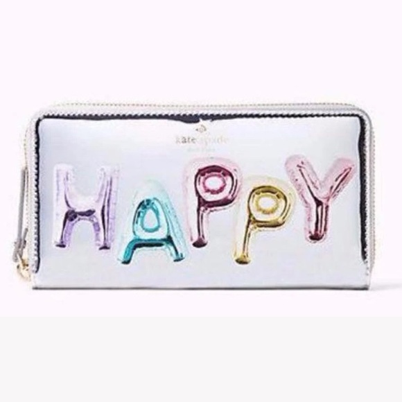 ⭐️NWT Kate Spade Whimsies HAPPY Lacey Wallet⭐️In Packaging! - Picture 2 of 7